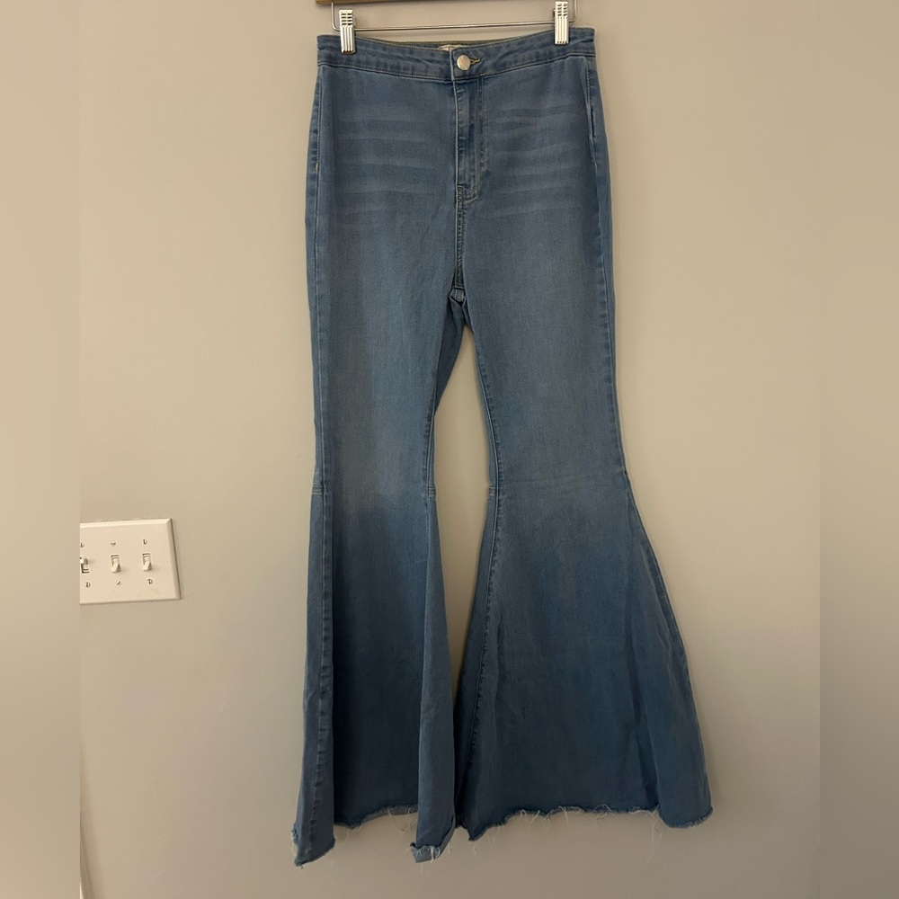 Free People We the Free Super Flare Denim Jeans